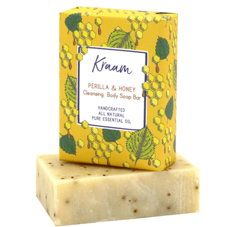 Kraam,สบู่ Kraam,Kraam Perilla & Honey Cleansing Body Soap Bar ,Perilla & Honey Cleansing Body Soap Bar 100g,Kraam Perilla & Honey Cleansing Body Soap Bar ราคา,รีวิว Kraam Perilla & Honey Cleansing Body Soap Bar ,Kraam Perilla & Honey Cleansing Body Soap Bar ดีไหม,